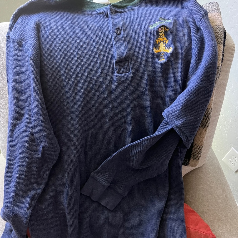 vintage Disney Tiger thermal waffle shirt (SOFT)